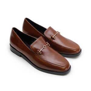 Suit Loafer - Pecan/Gold