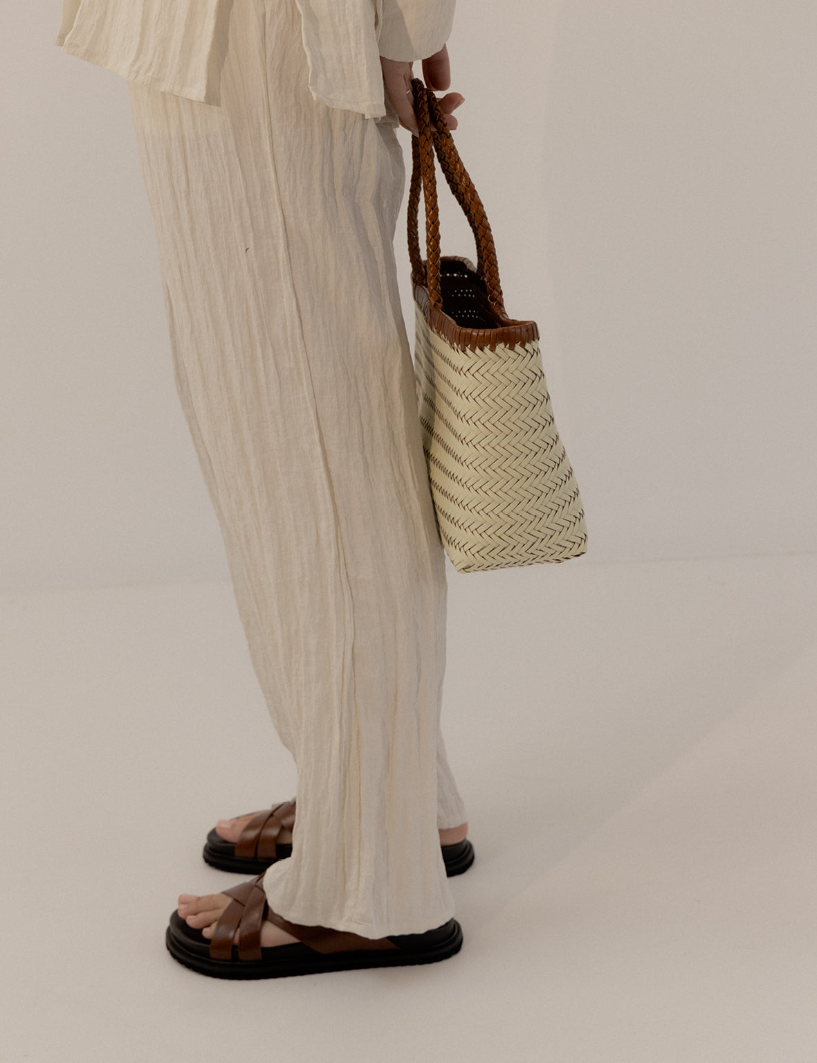 Amelia Bag - Cream/Vintage Tan