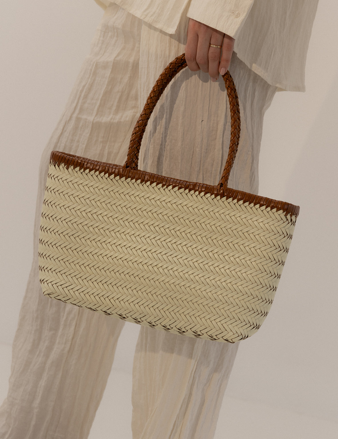 Amelia Bag - Cream/Vintage Tan