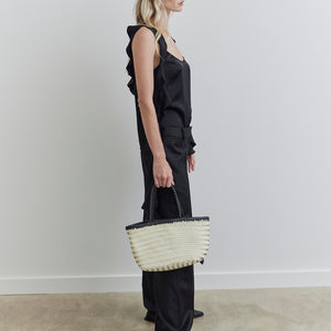 Amelia Bag - Cream/Black