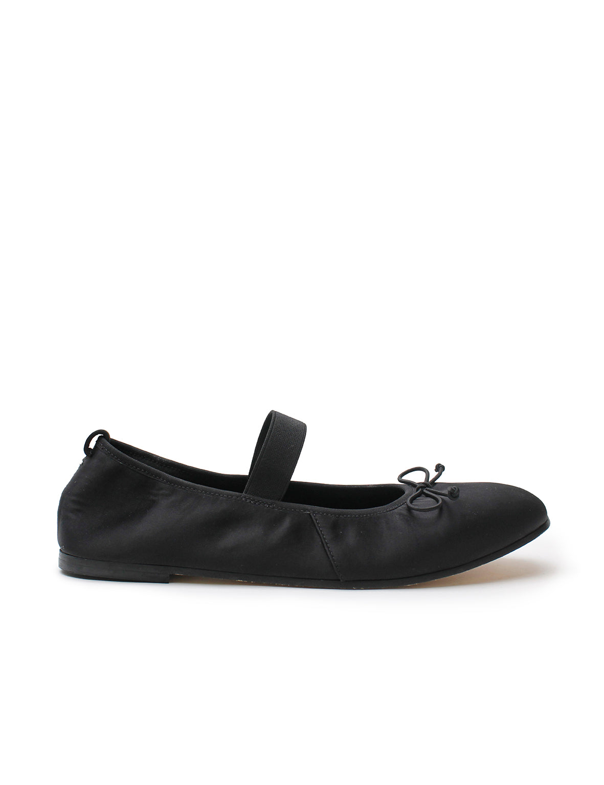 Ballet Flat - Black Satin