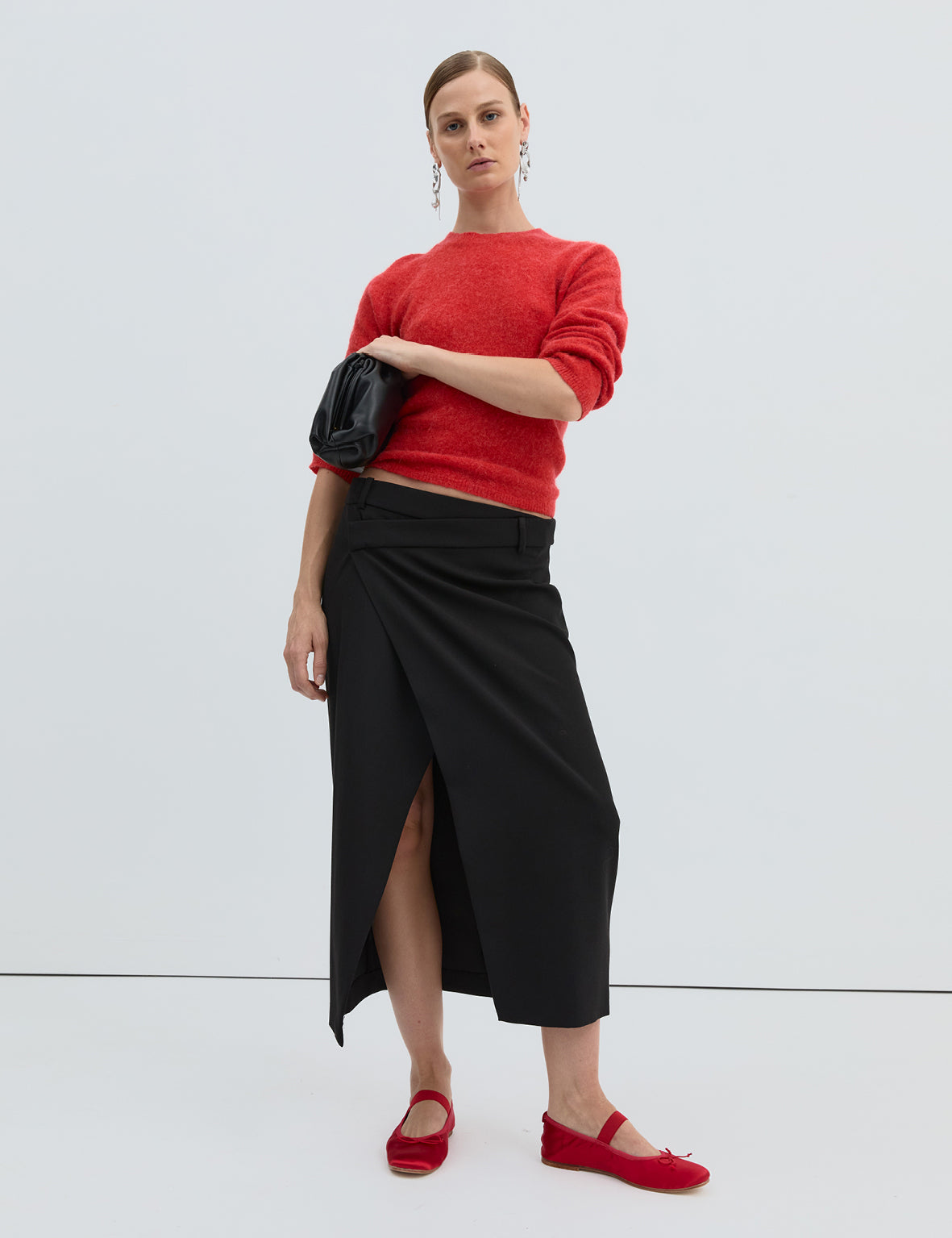 Ballet Flat - Chilli Satin