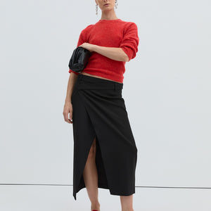 Ballet Flat - Chilli Satin