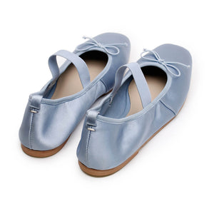 Ballet Flat - Capri Blue Satin