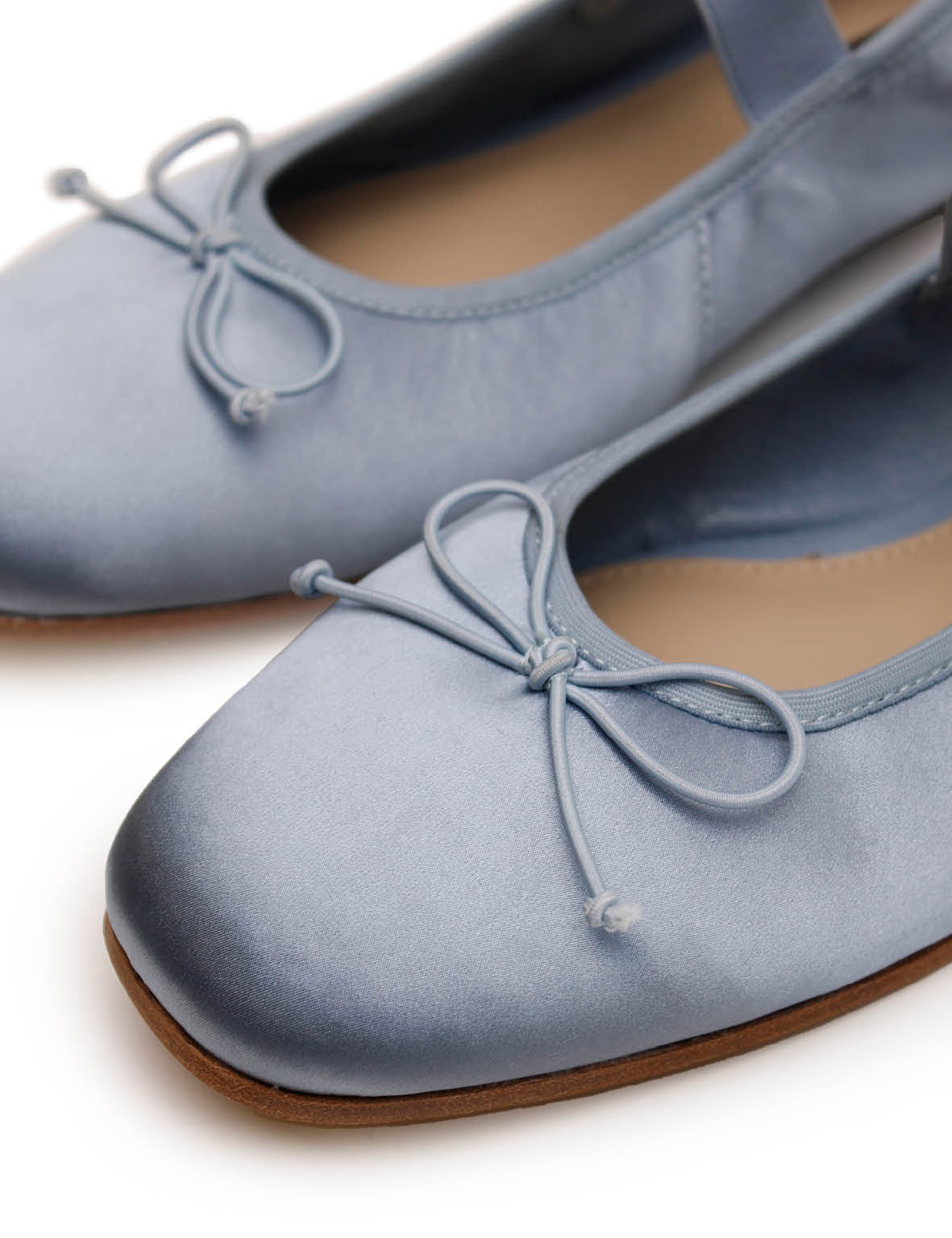 Ballet Flat - Capri Blue Satin