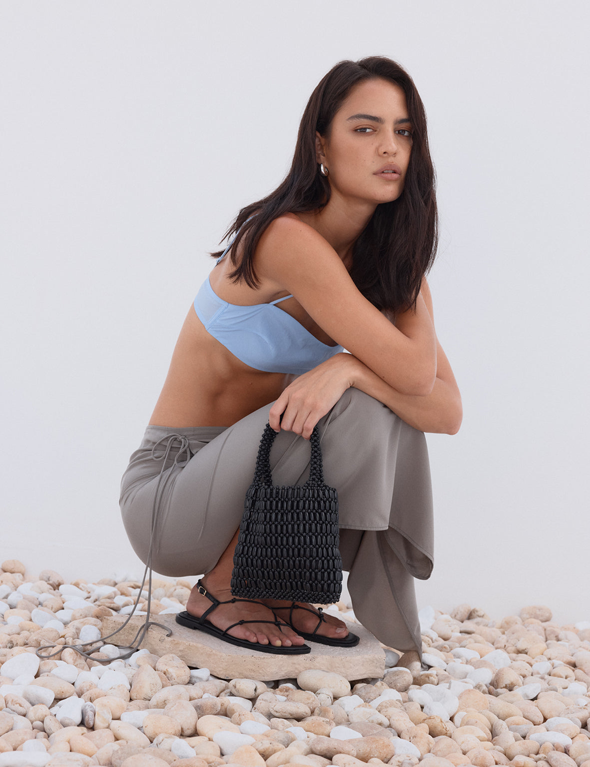 Beaded Bag - Black