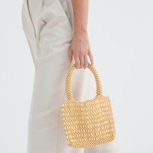 Beaded Bag - Natural
