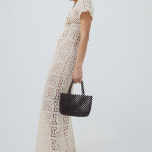 Bon Bon Beaded Bag - Brown