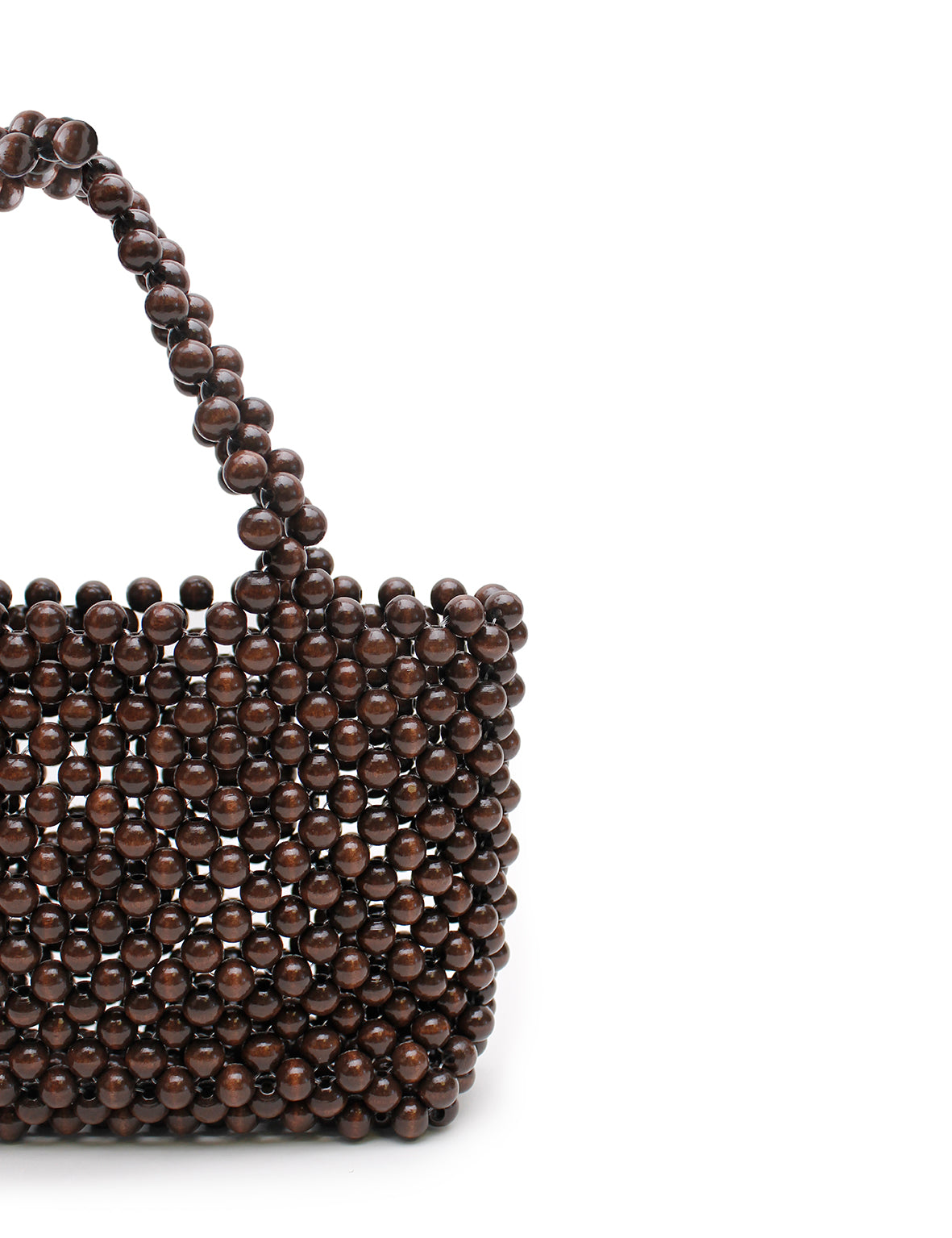 Bon Bon Beaded Bag - Brown