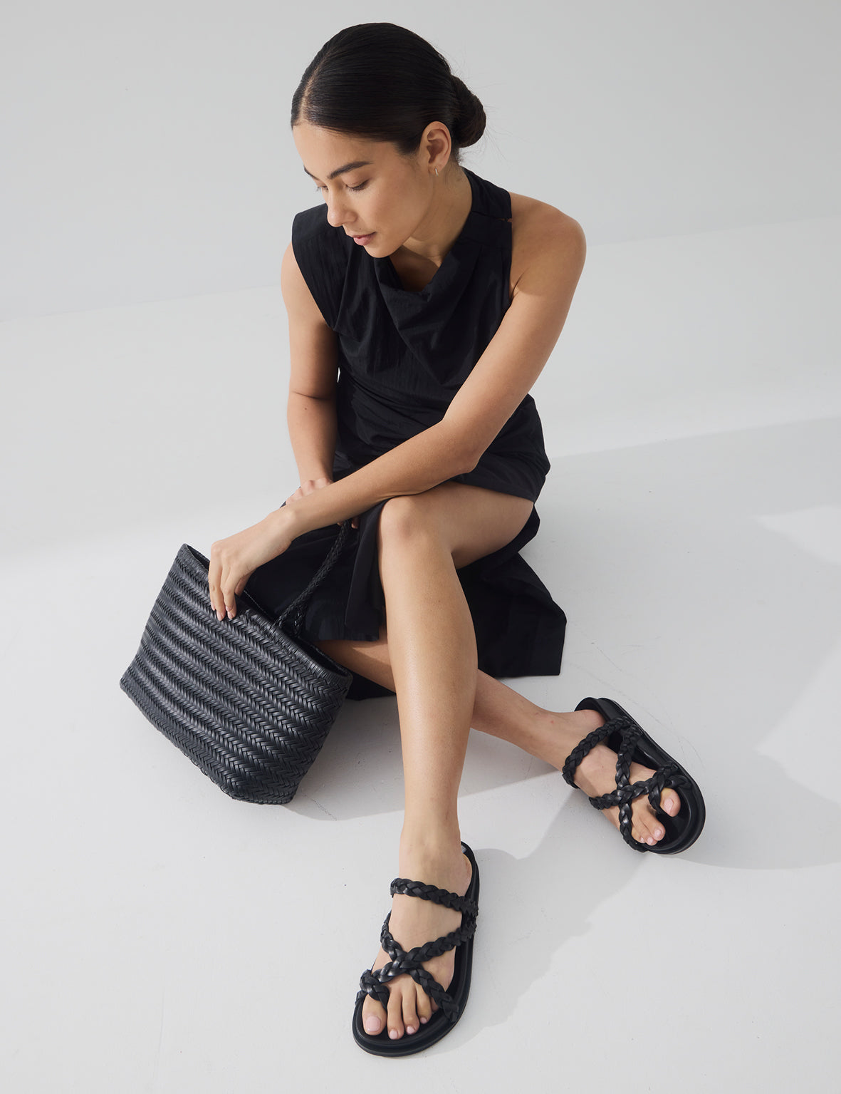 Braided Sandal - Black
