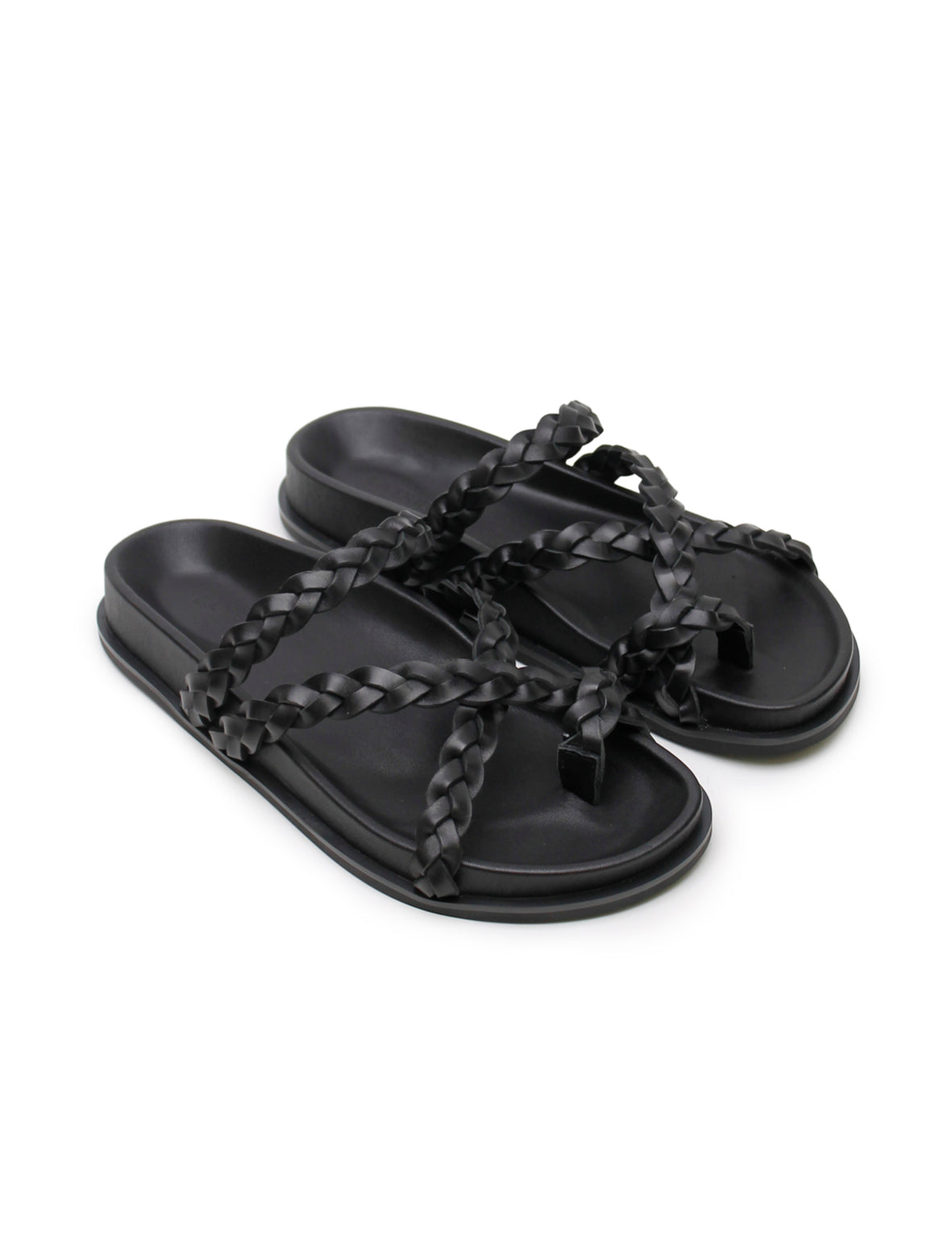 Braided Sandal - Black