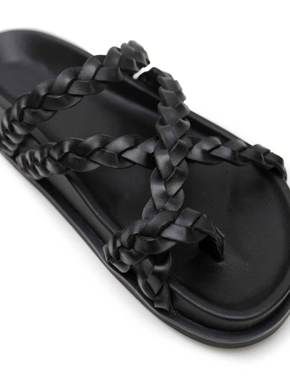 Braided Sandal - Black