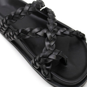 Braided Sandal - Black