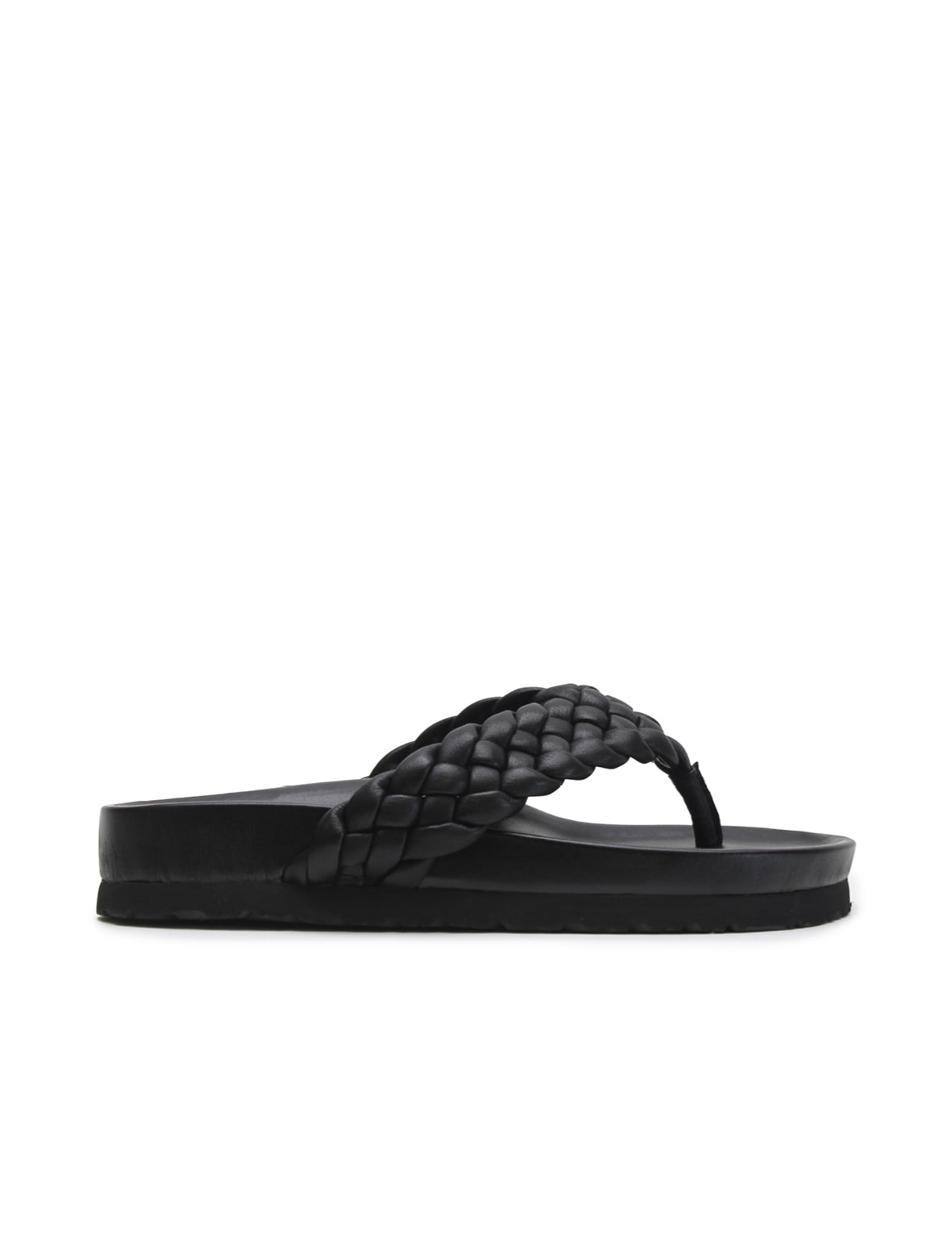 Braided Thong - Black