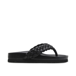 Braided Thong - Black