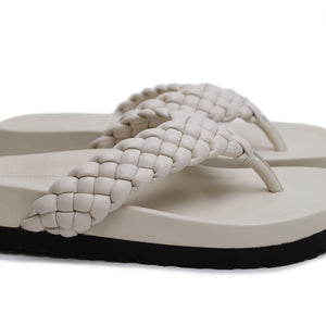 Braided Thong - Cream
