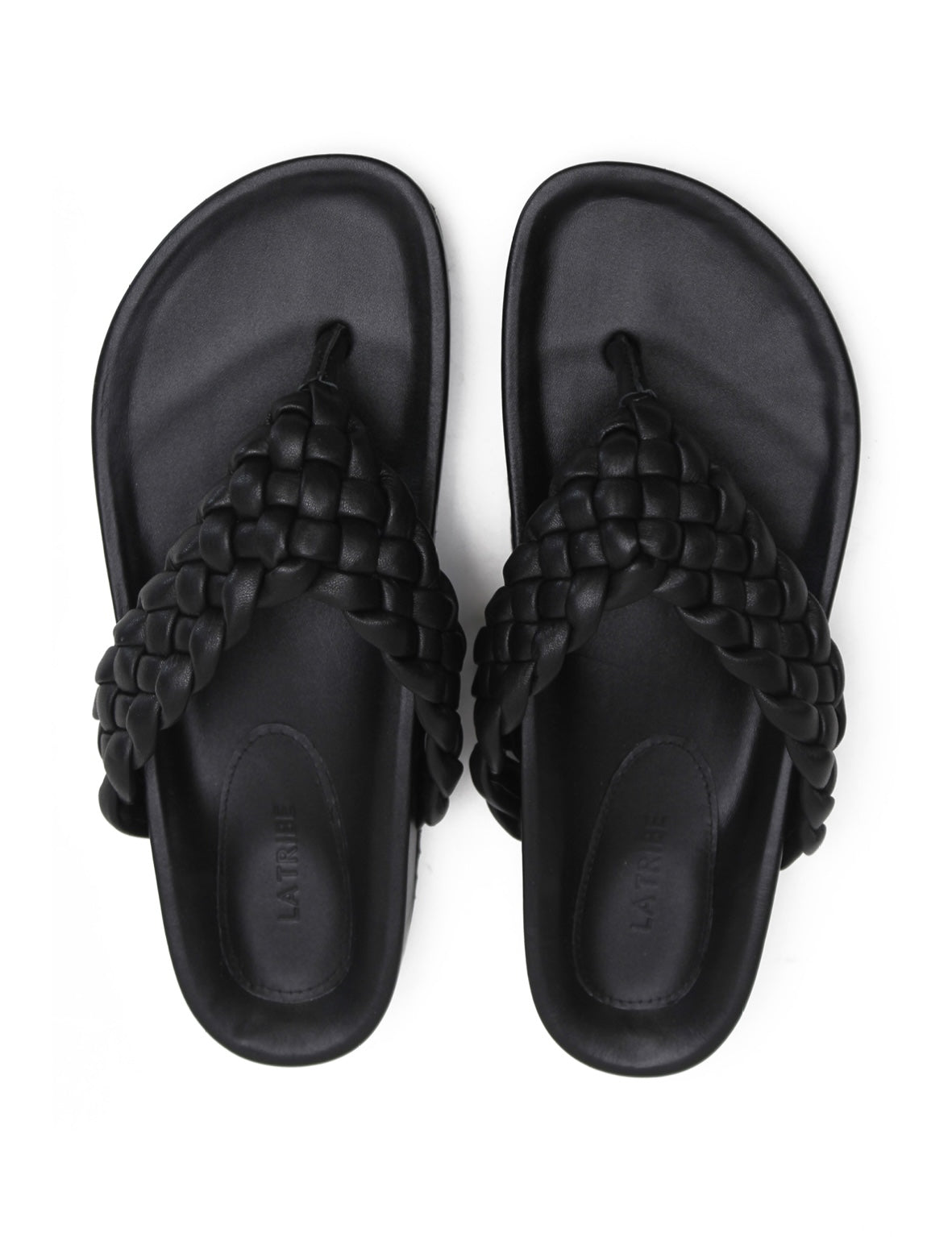 Braided Thong - Black