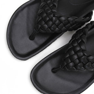 Braided Thong - Black