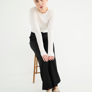 Buckle Sandal - Woven Cream