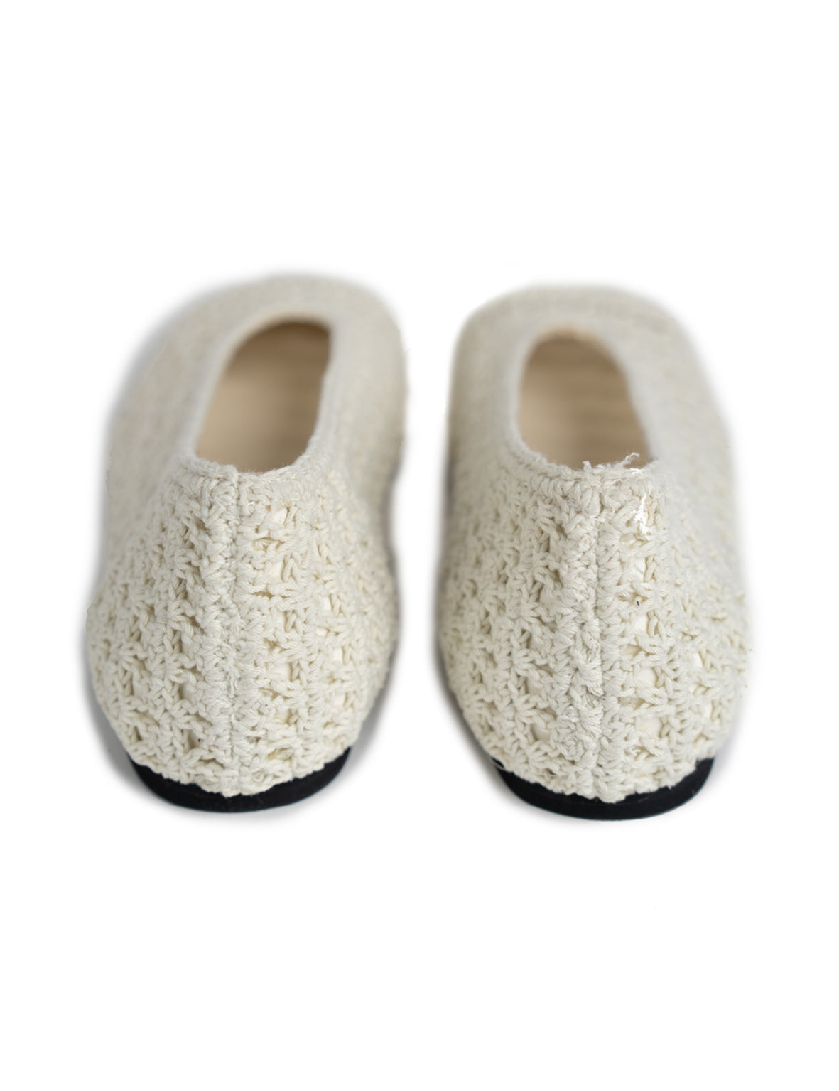 Crochet Ballet Flat Cream