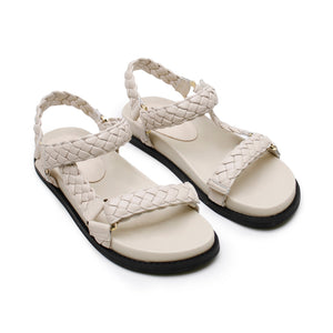 Elke Braided Sandal - Oyster