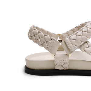 Elke Braided Sandal - Oyster