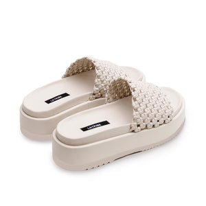 Knotted Platform Slide - Milk