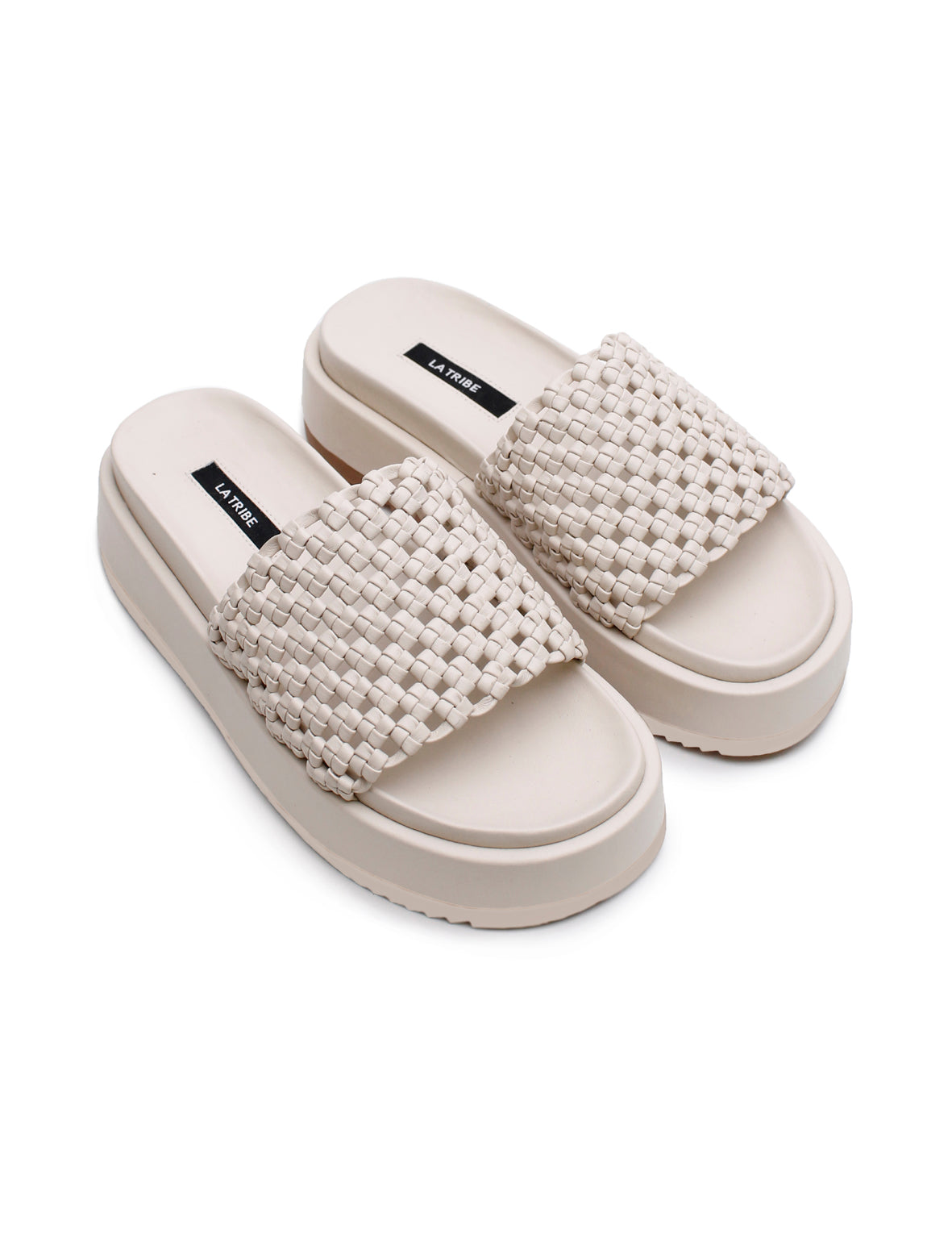 Knotted Platform Slide - Milk