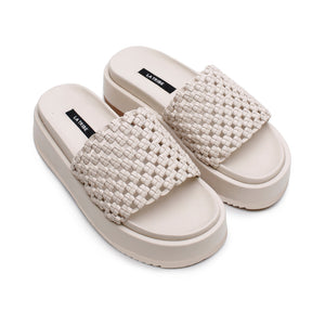 Knotted Platform Slide - Milk