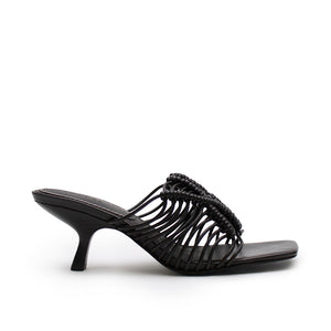 Macrame Heel - Pepper