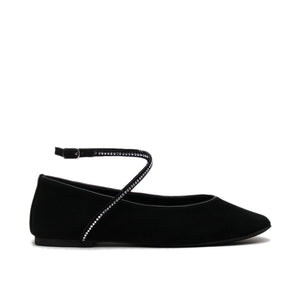 Maggie Flat - Black/Crystal