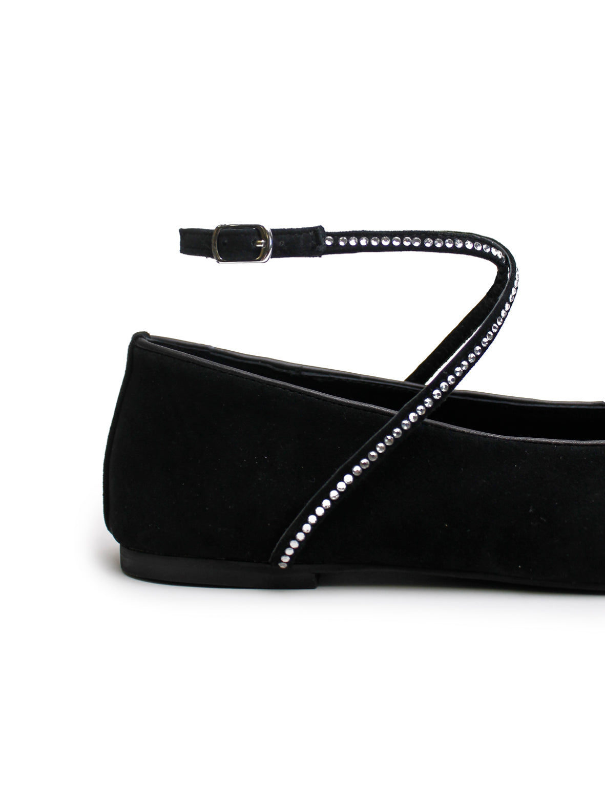Maggie Flat - Black/Crystal