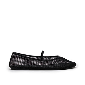 Net Ballet Flat - Black