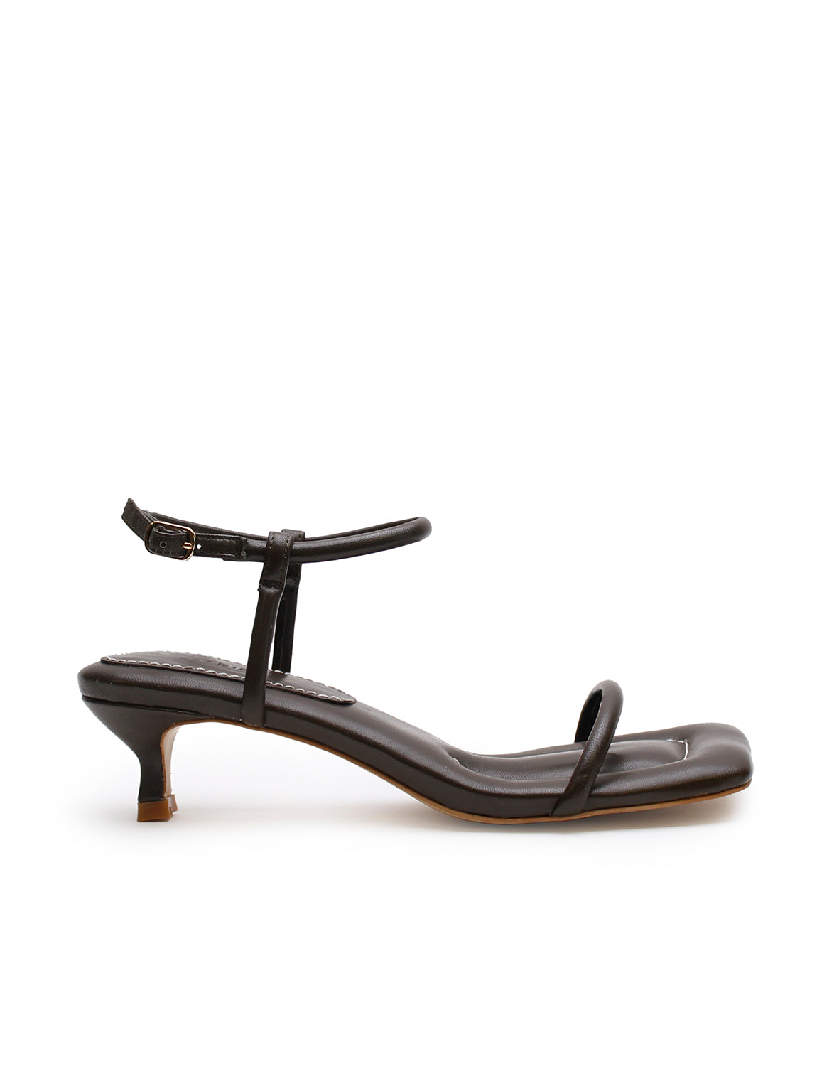 Padded Kitten Heel - Earth