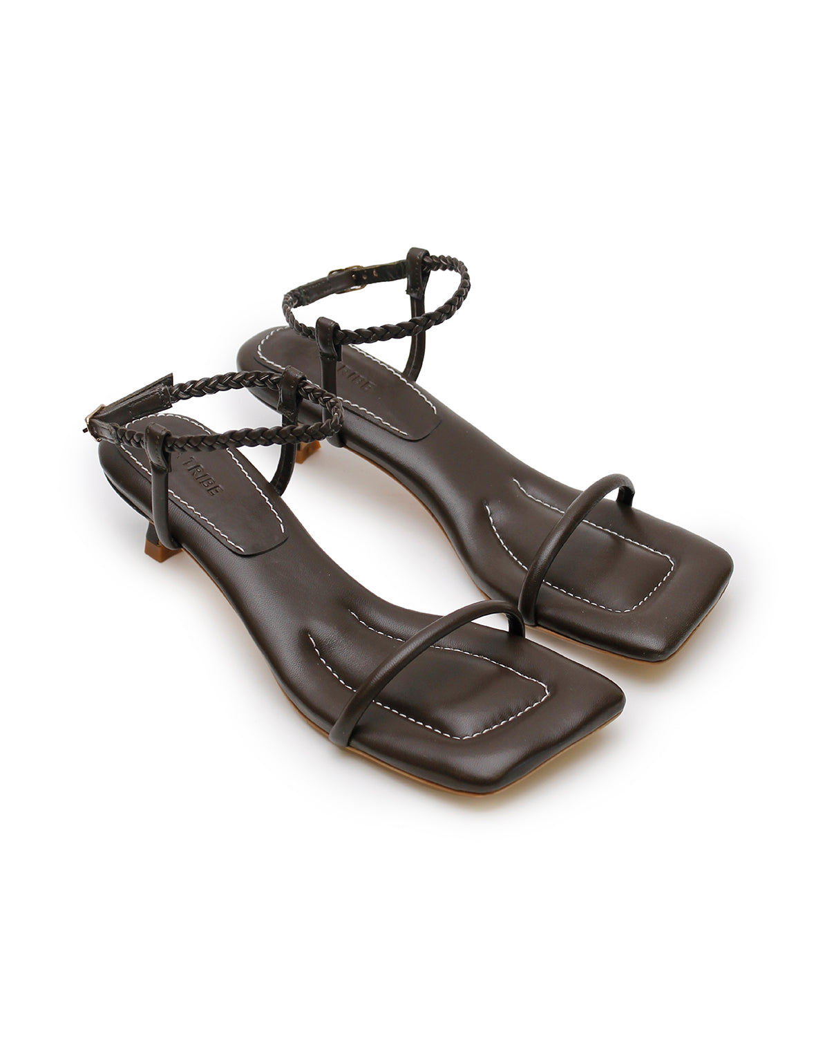 Padded Kitten Heel - Earth