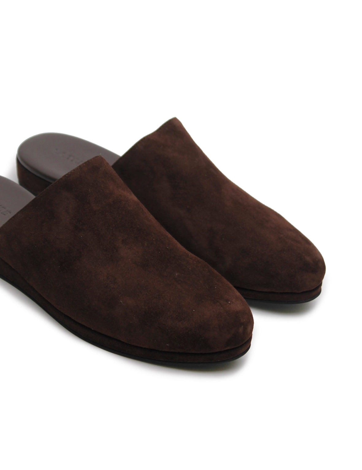 Plain Slip-On Brown Suede