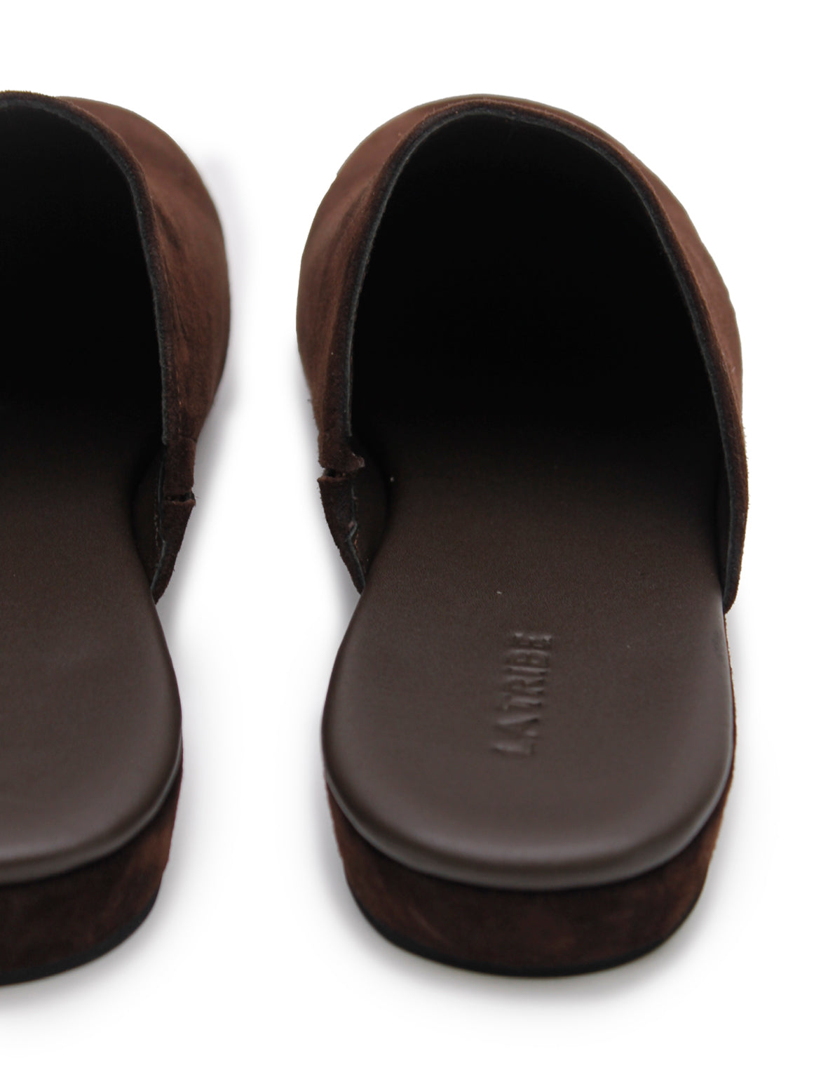 Plain Slip-On Brown Suede