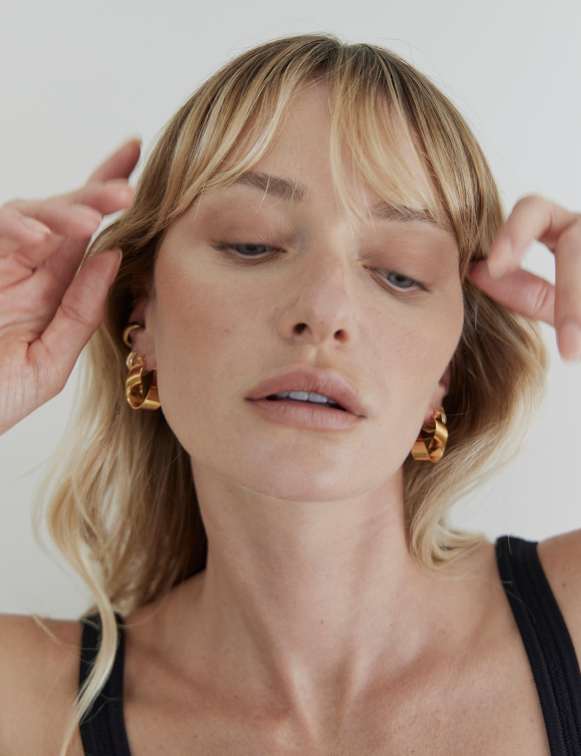 Ribbon Hoop - Gold