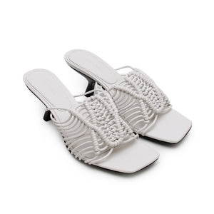 Macrame Heel - Cloud