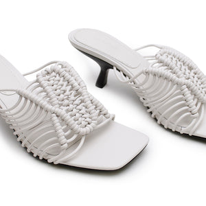 Macrame Heel - Cloud