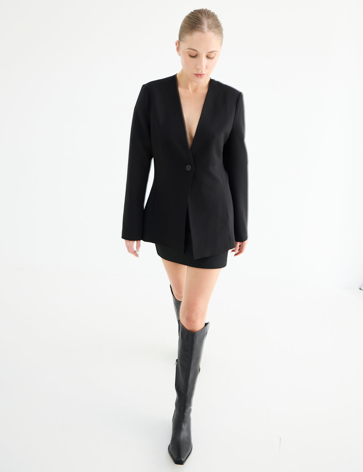 Simone Knee High Boot - Black