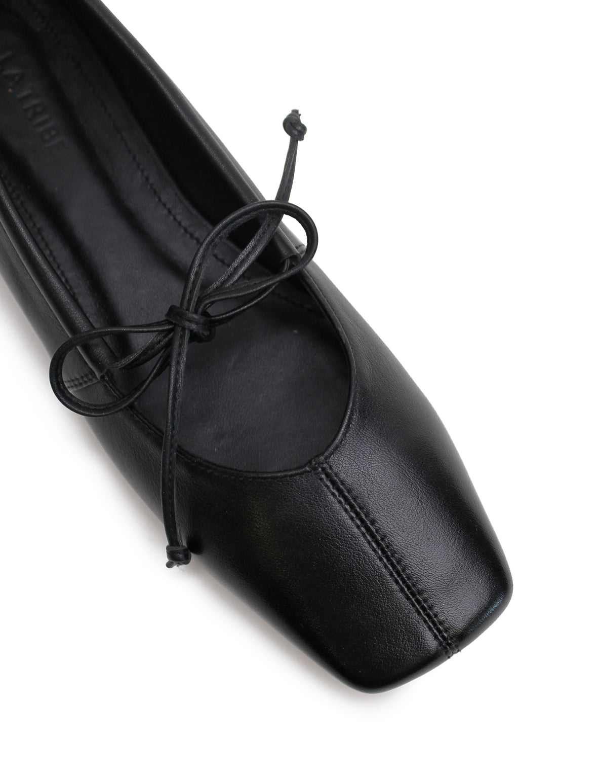 Square Toe Flat - Black