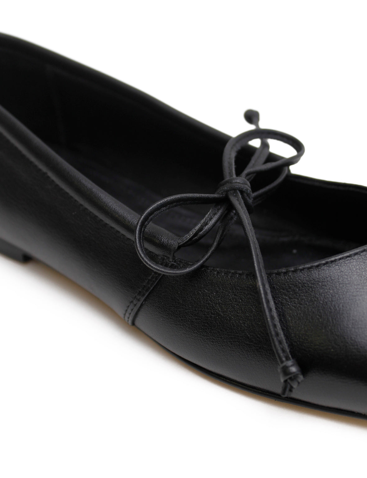 Square Toe Flat - Black