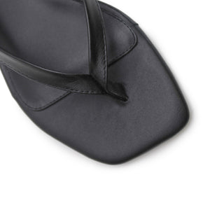 Square Toe Thong - Black