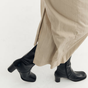 Vintage Knee High Boot - Black
