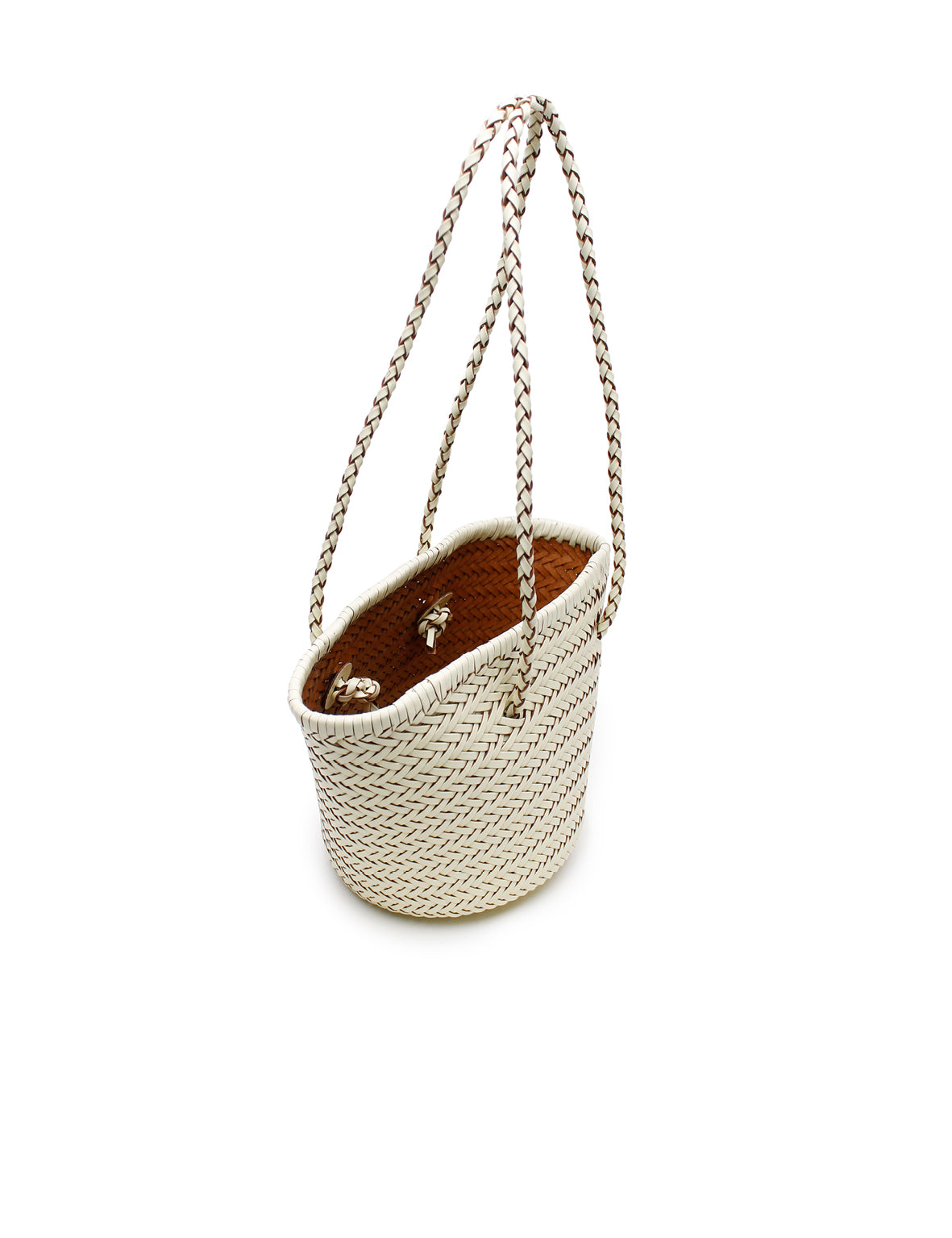 Woven Bucket Bag - Cream