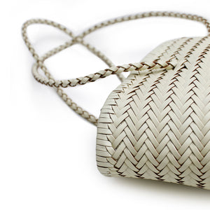 Woven Bucket Bag - Cream
