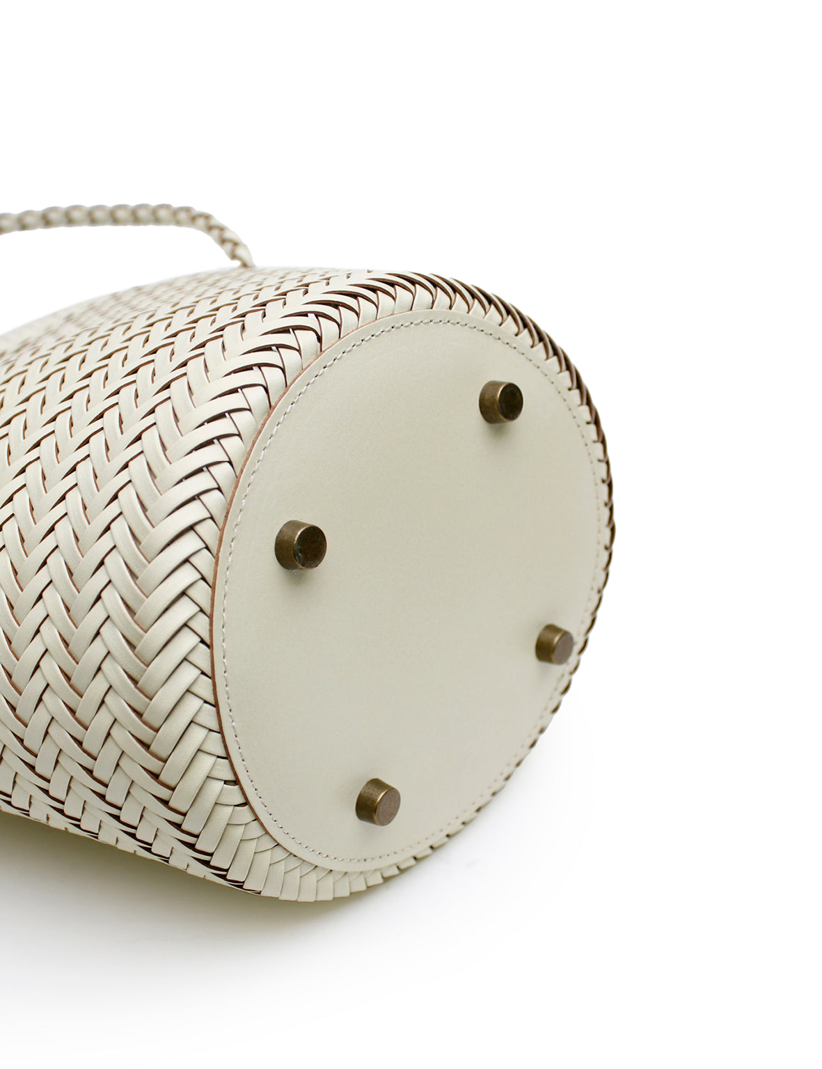 Woven Bucket Bag - Cream
