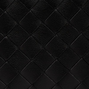Woven Dumpling Bag - Black