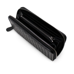 Woven Wallet Large - Black